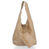Kožené kabelka shopper bag Vittoria Gotti béžová V8804